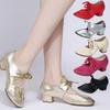Fashion Women Soft Soled Dancing Shoes Ladies Lace Up Latin Dance Shoes Female Low Heeled Dance Shoes