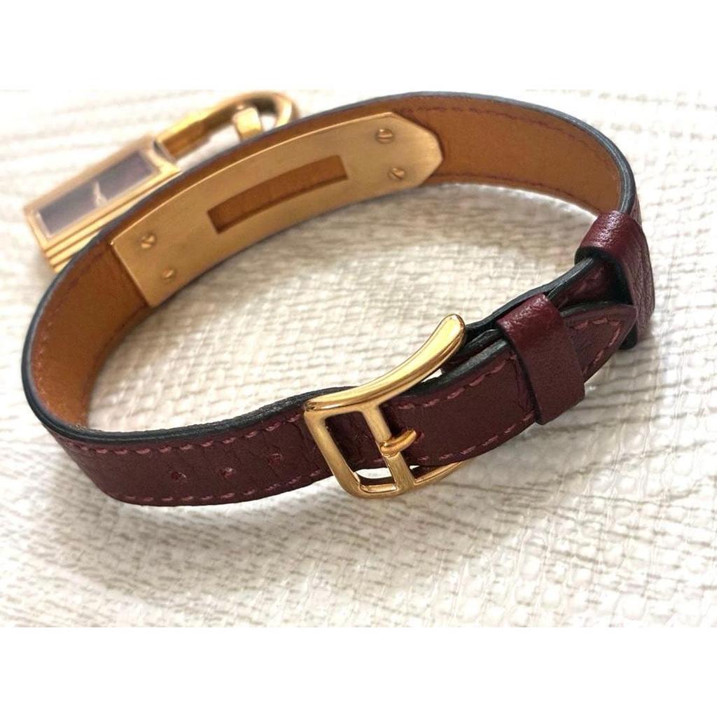 Used HERMES Kelly Watch Bordeaux Gold