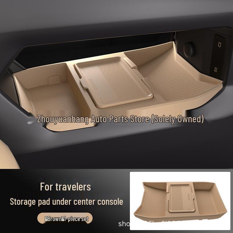 Compatible with 24 Jetour Traveler Models: Center Console Lower Storage and Glasses Box Enhanced Car Accessories.