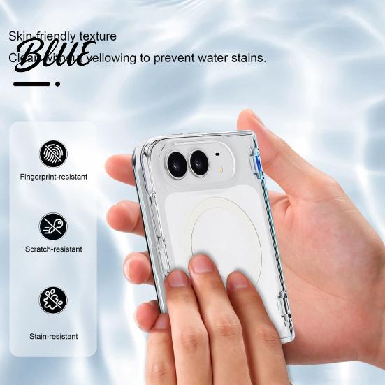 Чехол-кнопка для телефона Easy Press, Магнитный тонкий защитный для IPhone Duo 2026, Прозрачная акриловая крышка, устойчивая к пожелтению, Прочный аксессуар с противоскользящим покрытием