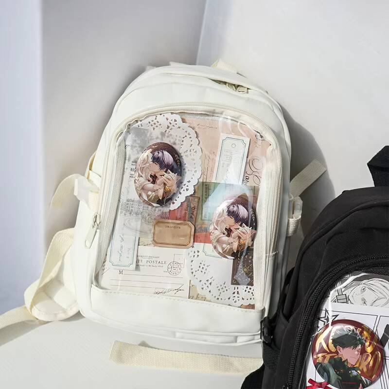 Мини-рюкзак Y2K, милый, женский, модный, ItaBag, для милой девушки, прозрачный рюкзак, для самостоятельного отображения личности, сумка-рюкзак, сумка через плечо Lolita