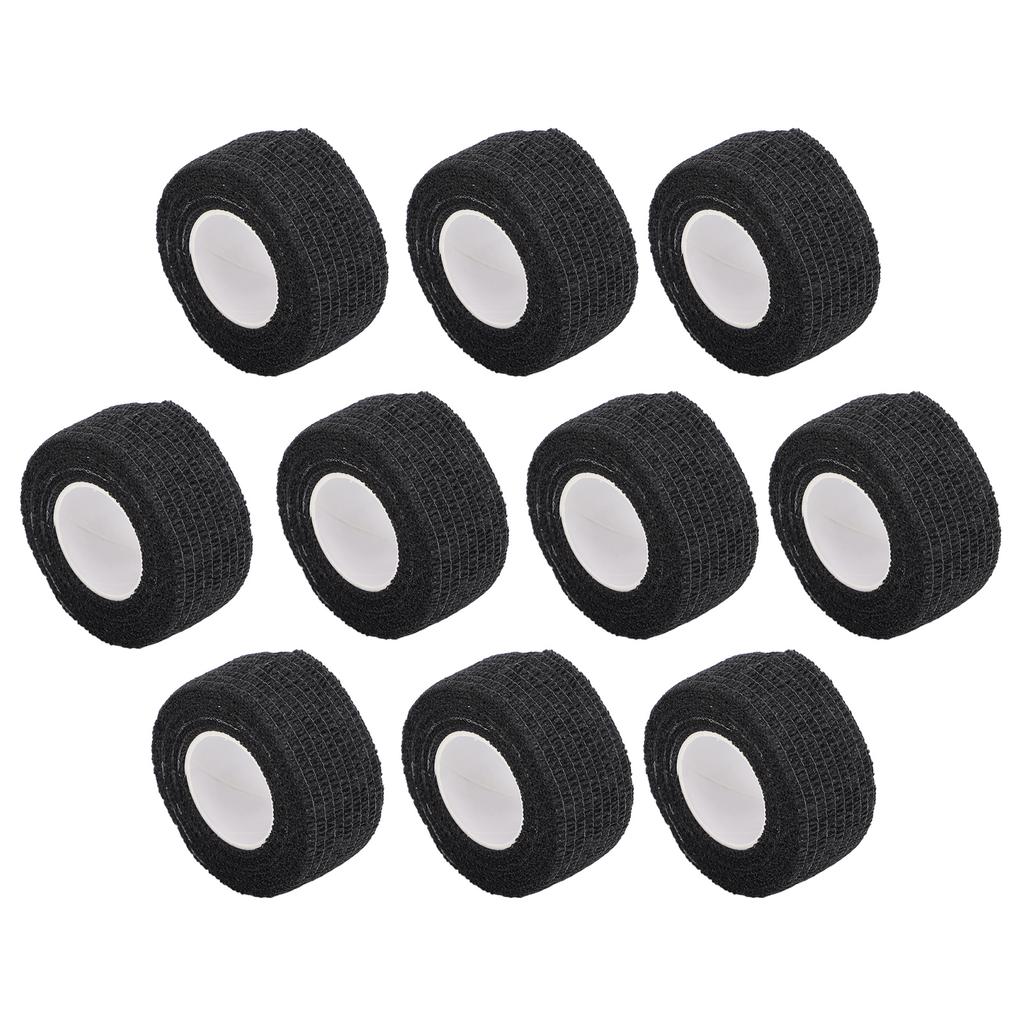 10 Rolls 1 Inch X 2 Yards Self Adhesive Wrap Breathable Elastic Cohesive Bandage Tape for Writing