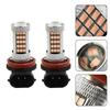 Pink Purple Car Lights H11/H8 LED Fog Driving Lights DRL Bulbs Car Accessories Automobiles Signal Lights Car Fog Lamps Bulbs 7