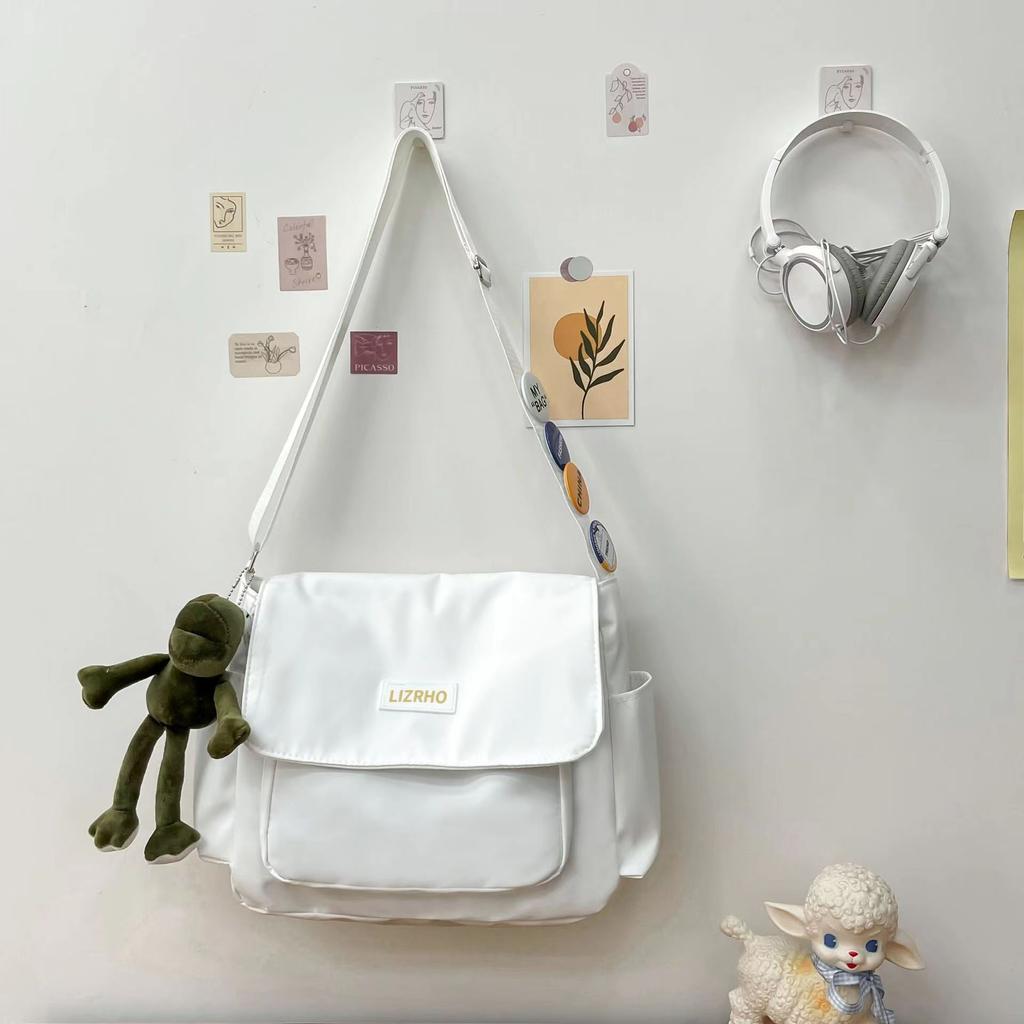 Студенческая сумка-мессенджер, классный повседневный рюкзак, наплечная сумка, женская сумка в стиле Харадзюку, ретро-сумка почтальона, мужская