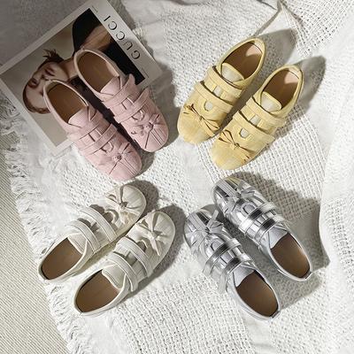 Мода Мода Универсальная Женская Обувь 2025 Весна Новая Круглая Обувь на Плоской Подошве Простые Ретро Женские Кроссовки Противоскользящие Туфли Мэри Джейн Zapatillas