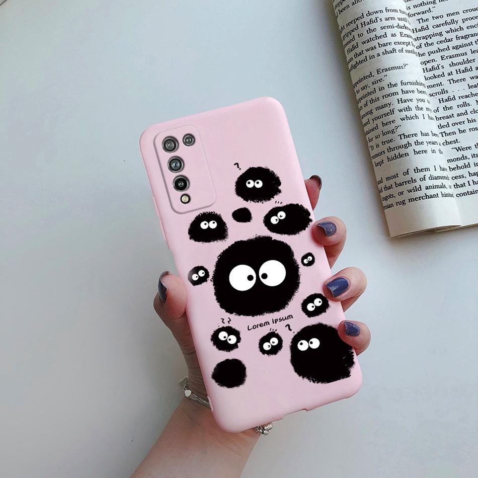 For Huawei Honor 10X Lite Case DNN-LX9 Cute Cartoon Flowers Cover For Honor10X Lite Honor 10 X 10X Lite Phone Cases Soft Bumper