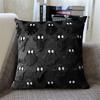 Halloween Pillow Cover 18"x18" Ghost Throw Pillow Cover Plush Bat Zippered Pillow Case for Home Living Room Bedroom Decoration