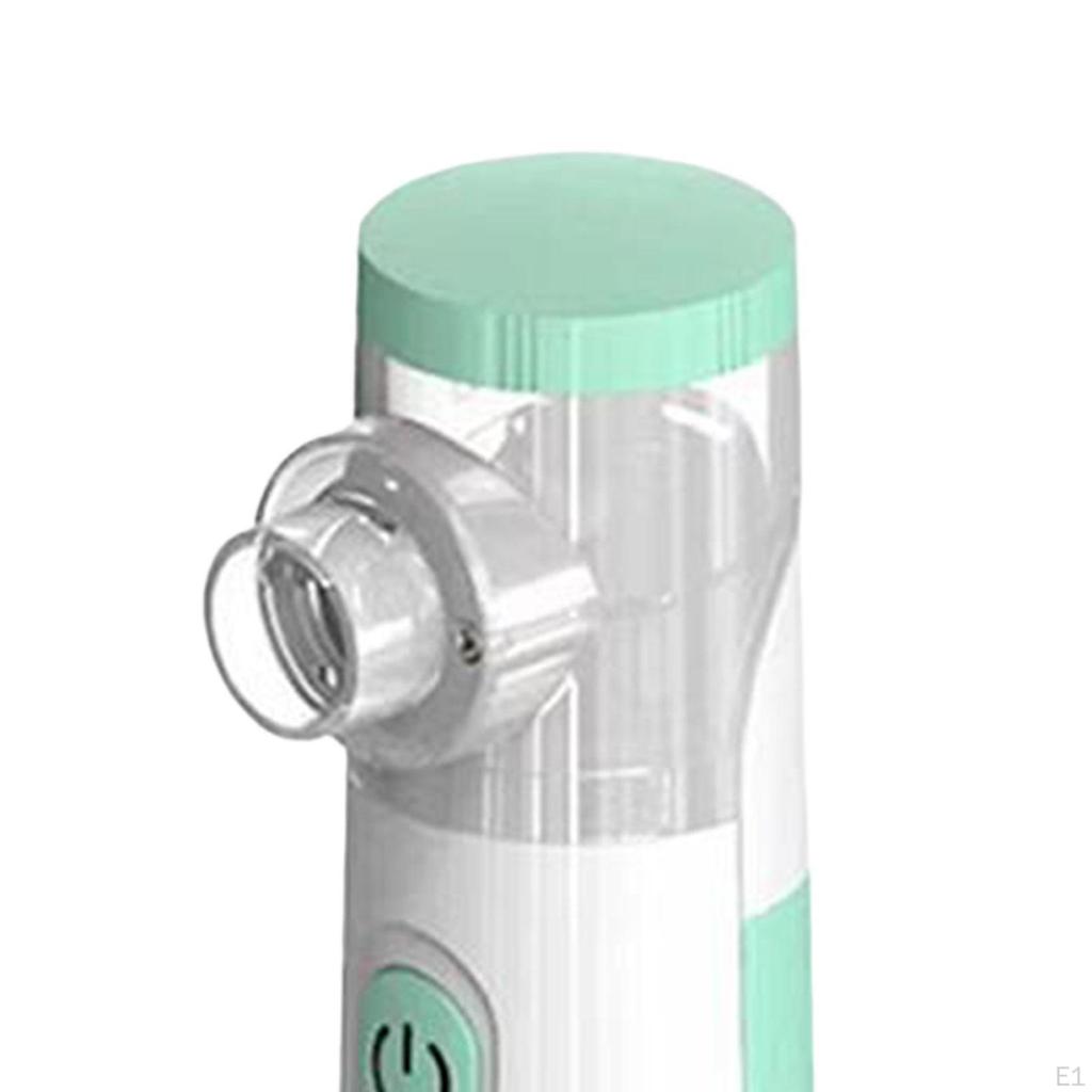 Ручной паровой ингалятор с мундштуком, сетчатые небулайзеры для домашнего использования, при астме, кашле, зеленый