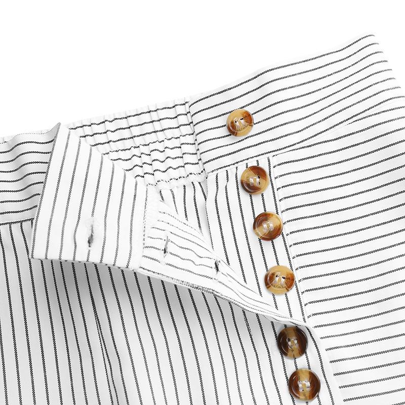 Женские полосатые широкие брюки