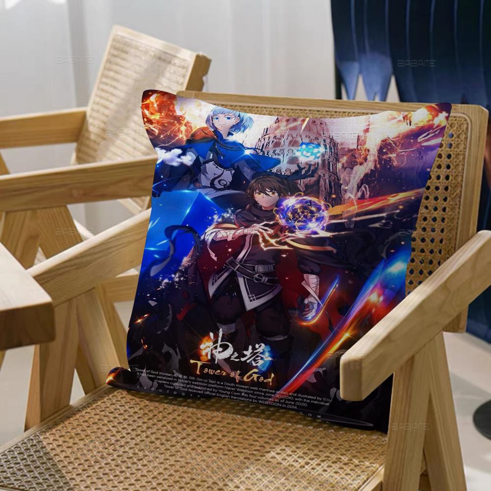 Игровые Подушки Т-Башня Игра Богов Мультяшные Декоративные Для Дивана Дома Двусторонние Короткий Плюш Милые Наволочки