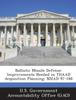 The Ballistic Missile Defense : Improvements Needed In Thaad Acquisition Planning: Nsiad-97-188 Book