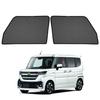 Cartist Mesh Blackout Sunshades for Suzuki Spacia Wagon R Smile UV Magnetic Easy Light Interior 2 Panels Curtains, MK54S/MK94S/MK04/MK03 Series,