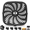Non-Stick Air Fryer Grill Pan Square Air Fryer Grill Plates Air Fryer Mat  Replacement Tray