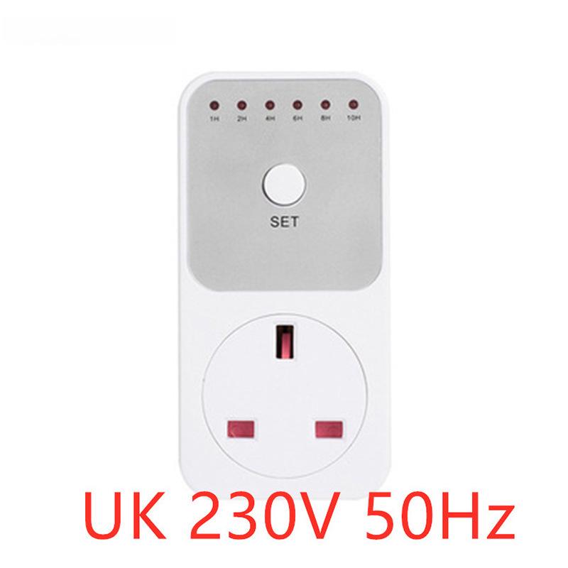 10-Hour Countdown Electric Bicycle Charging Socket Plug - EU/US/UK/FR/AU