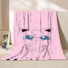 Pokemon Jigglypuff Flannel Kids Blanket Cartoon Cute Plush for Home Bedroom Sofa Picnic Office Cover Soft Blankets Winter Gifts
