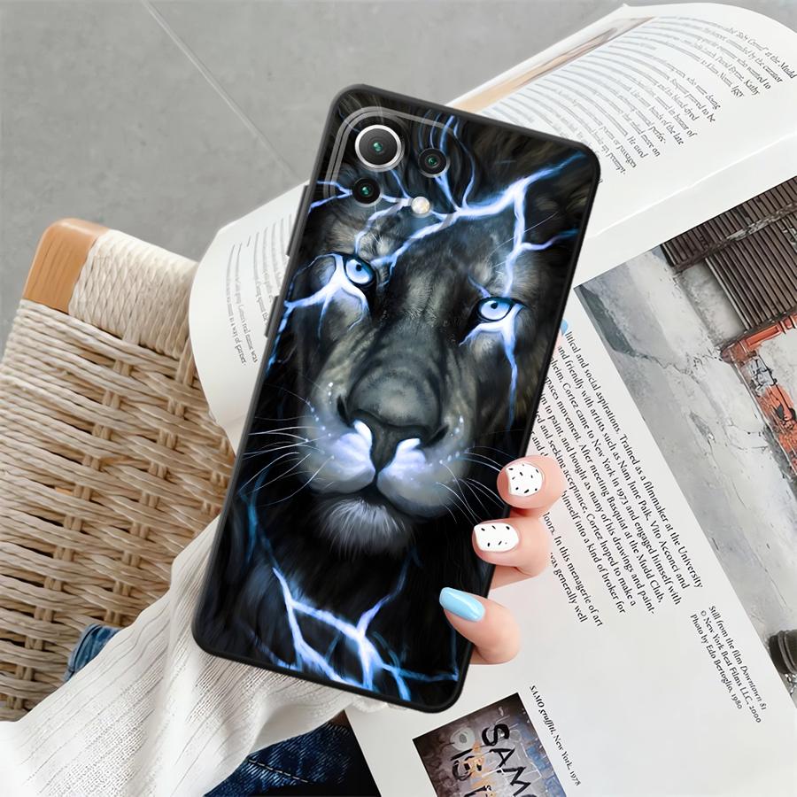Чехол для Xiaomi Mi 13 Lite 12 12T Pro 10T 14 11T 12X 11 Funda Чехол для телефона Крутой Лев Собака