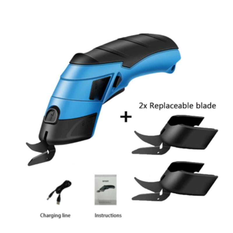 Electric Scissors Rechargeable Cloth Cutting Machine PVC Leather Shears Cutting Portable for Crafts Sewing Cardboard Hand Tool