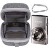 Canon IXY650 IXY640 IXY200 IXY210 IXY180 IXY160 Компактная цифровая камера Серебристый Защитный чехол для хранения Aenllosi (Только случай) -