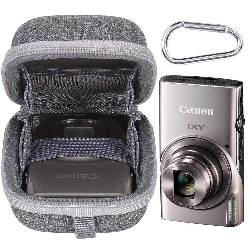 Canon IXY650 IXY640 IXY200 IXY210 IXY180 IXY160 Компактная цифровая камера Серебристый Защитный чехол для хранения Aenllosi (Только случай) -