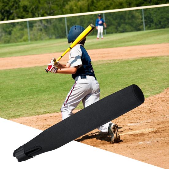 Чехол для бейсбольной биты износостойкий очень мягкий водонепроницаемый дизайн на липучке с клипсой неопреновый чехол-протектор для бейсбольной биты софтбол