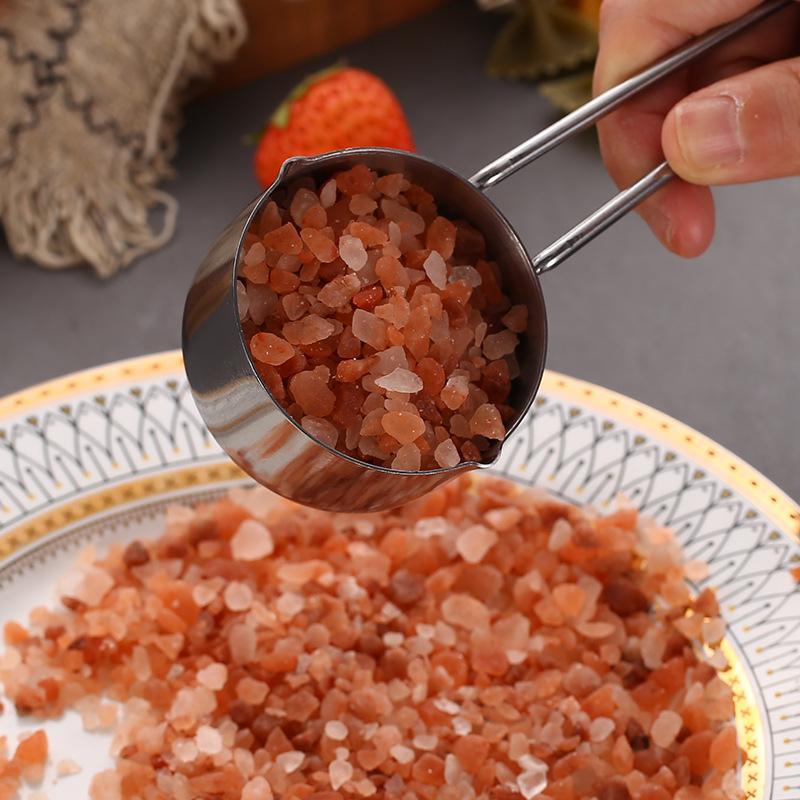 4PCS Measuring Cups Spoons Set For Baking Cake Pastry Utensils Stainless Steel Handle Flour Sugar Scoop Kitchen Measuring Tools