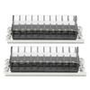 2 шт. Двухрядная клеммная колодка 660 В 15 А 10 позиций Клеммная барьерная колодка с крышкой T1510