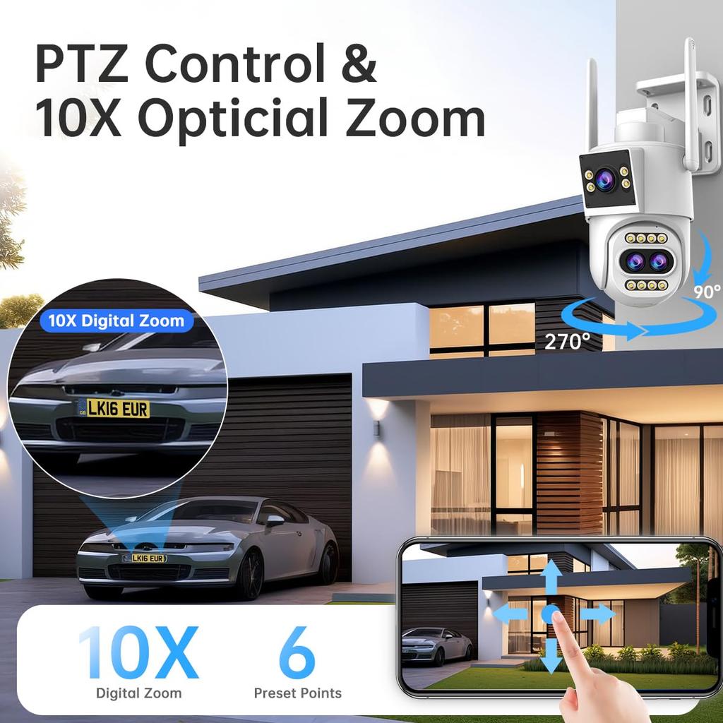 Новейшая 3-мегапиксельная x 2 всенаправленная JOOAN Security 10x оптическая автоматическая часовая запись видеонаблюдения наружная ответная камера с высокоскоростным пультом дистанционного управления