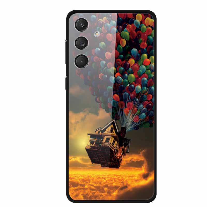 Чехлы из закаленного стекла для Samsung A16 Чехлы Космический принт Жесткие задние крышки для Samsung Galaxy A16 4G 5G Чехлы Coque A16 2024