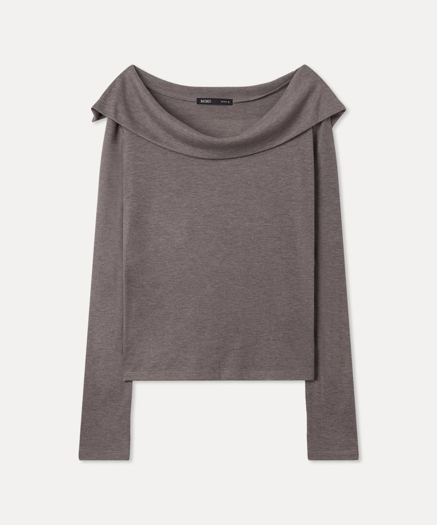 MIXXO Модифицированная футболка с длинным рукавом и воротником_Miwlwg449A