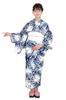 Hiroba Yukata Luxury Cotton High Junior Yukata Types In Heiko 2 Waist Dressing Instructions Cotton Linen 130 140 150 CCO [Kimono Yu] 4-piece Set,