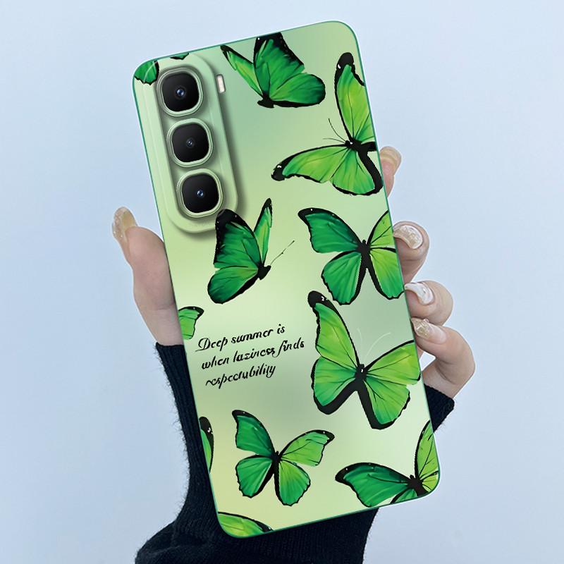 Чехол для Infinix Hot 60 Pro Plus Модный Простой Цветок Жидкий Силикон Защита Камеры Чехол Для Infinix Hot 60 Pro+ Capa