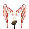 5 In 1 Christmas Candy Cane Lights Outdoor Solar Landscape Lamps Christmas Solar Stake Lights For Garden Lawn Yard Christmas Decoration