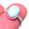 Natural Republic Larimar Gemstone 925 Solid Sterling Silver Gift Ring S.6 B8m11