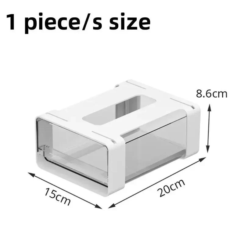 Скрытые под столом ящики для хранения Прозрачные ящики для ящиков Самоклеящиеся офисные столы Домашний пластиковый органайзер Шкафчик