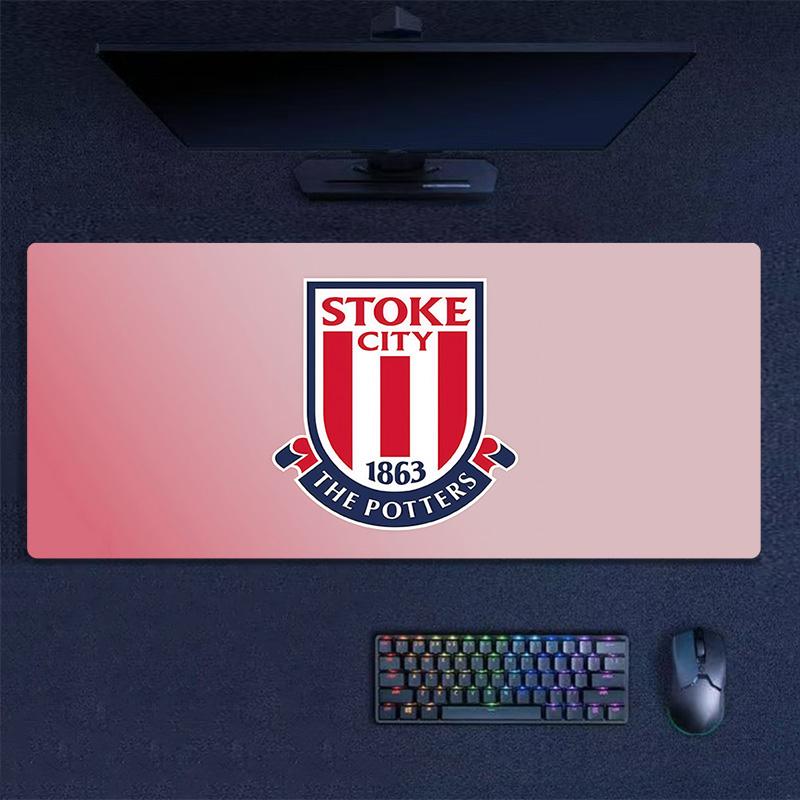 Stoke City F.C Print  Cushion Non-slip Laptop Tablet Big Mousepad XXL Mat Mini PC Playmat With Lock edge