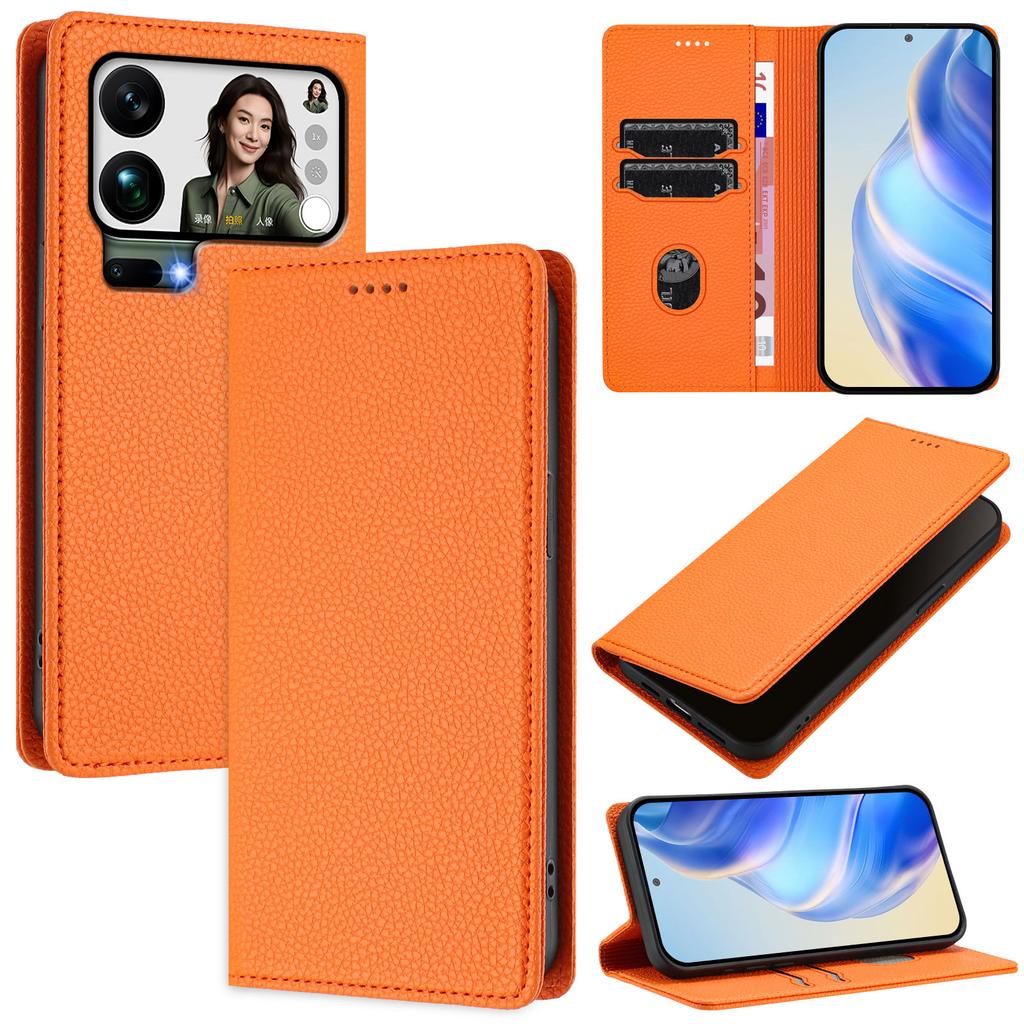 For Xiaomi 17 Pro Max Wallet Case RFID Blocking Litchi Texture Leather Mobile Cover