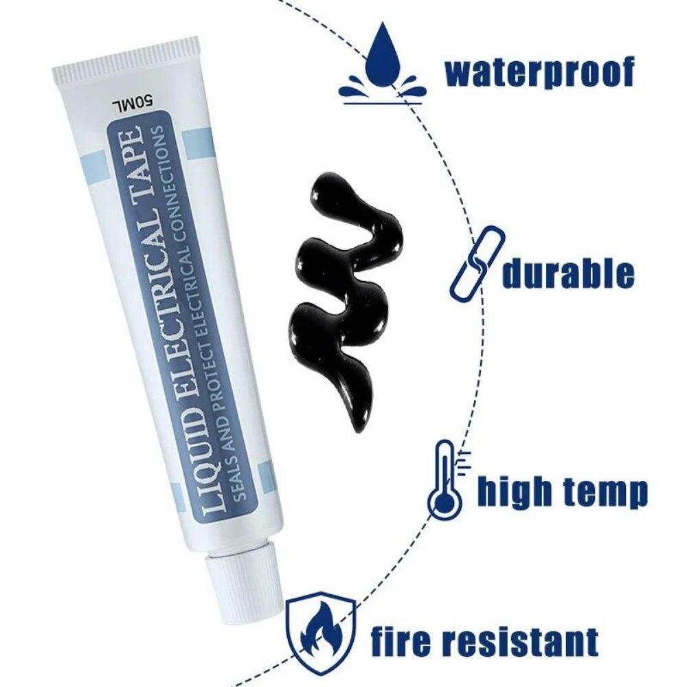 30/50 мл жидкая изоляционная лента водонепроницаемая жидкая резиновая фиксация высокотемпературная изоляционная лента для проводов электрический клей