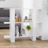 VidaXL Bookcase-Room Divider High Gloss White 100x30x87 Cm 811553
