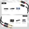 1/4inch to 2RCA Sound Cable 6.35mm to Double 2RCA Insert Cable Y Splitter Cable Bidirectional Interconnection