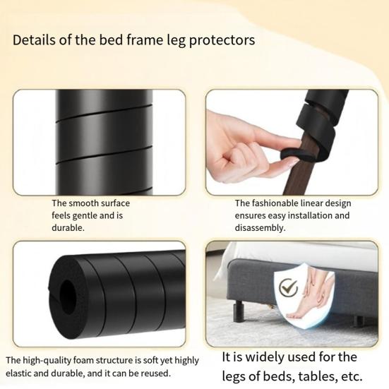 4 шт. Спиральные протекторы для ножек мебели, Нескользящие, для защиты пола, Защита от столкновений, Многоразовые, Универсальные, Снижающие шум, Защитные для ножек кровати, дивана, стула, стола