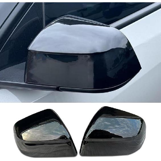 For Tesla Model Y Rearview Mirror Guard Cover, Side Mirror Cover Exterior Accessories Fit For Model Y -2024 (Model Y-Gloss Carbon Fiber Pattern)