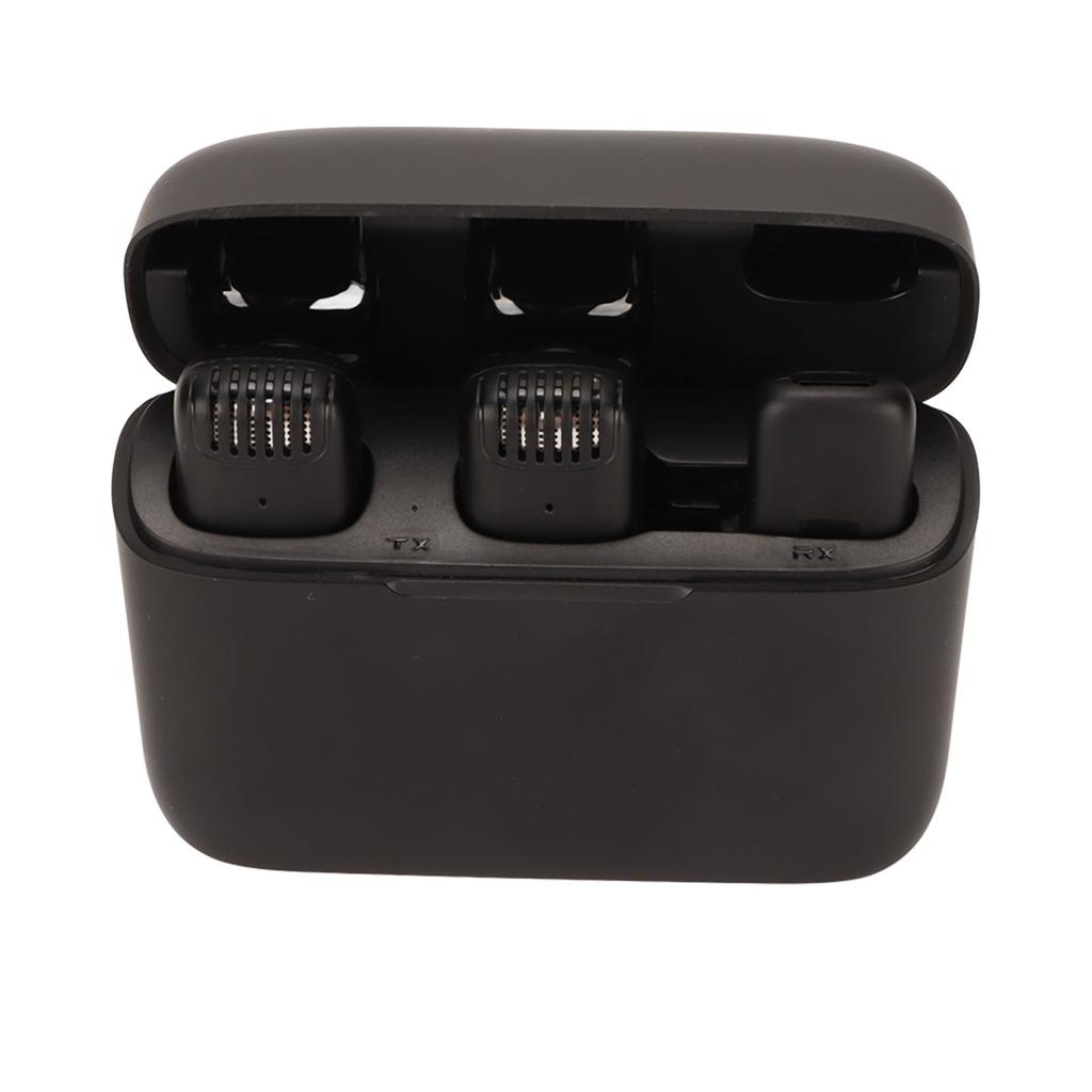 Беспроводной петличный микрофон с шумоподавлением HiFi Plug and Play, петличный микрофон с зарядным чехлом для