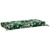 Bench Cushion SOEST 100percent  Polyester Leaf Pattern 80 x 40 x 8 cm