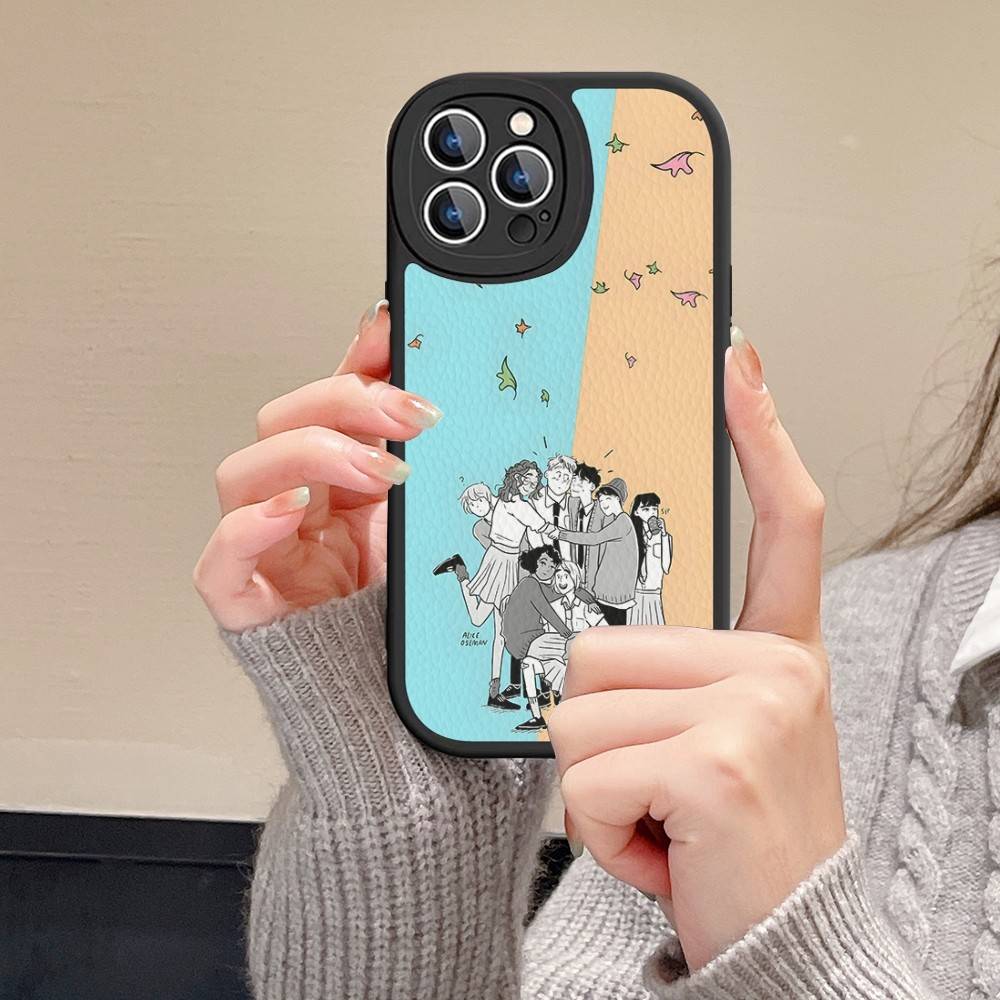 New Heartstopper Anime Phone Case For IPhone 15 14 13 12 11 16 Pro Max Plus Leather Soft Cover