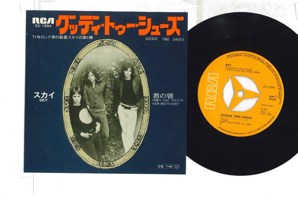 7inch Record SKY - Goodie Two Shoes / How's That Treat SS1994 RCA Japan Rock Used