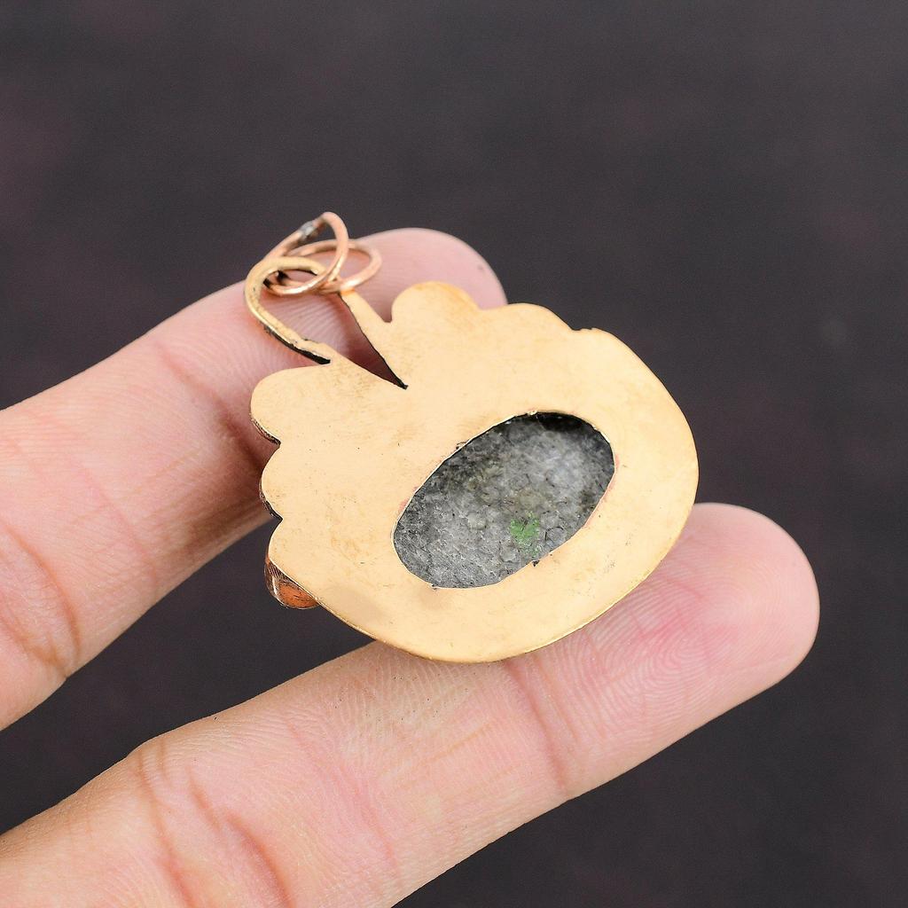 Подвеска из коралла ската, подвеска из лабрадорита, медная подвеска, подвеска из драгоценного камня высочайшего качества, изумительные ювелирные изделия ручной работы, медные ювелирные изделия для матери