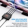 4K 30 Гц HDMI-совместимый усилитель-распределитель сигнала Адаптер 1 в 4 выхода Конвертер для двойного дисплея 1080P HDCP для HDTV DVD PS3 Xbox