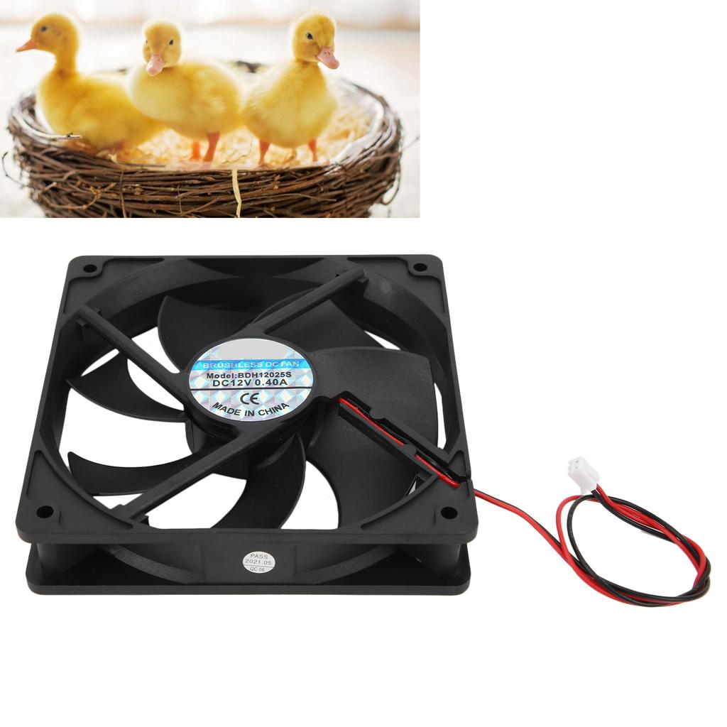 12 В инкубатор, равномерная температура, вентилятор, охлаждение, рассеивание тепла, вытяжной вентилятор для инкубатора