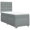Maison Exclusive - Sommier à lattes de lit avec matelas Gris clair 100x200cm Tissu