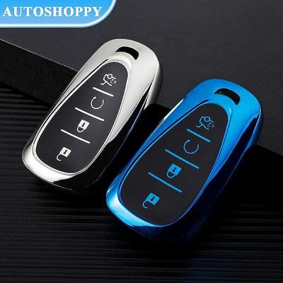 Чехол для ключей из ТПУ с 4 кнопками для Chevrolet Chevy Malibu Camaro Cruze Traverse Spark Equinox Sonic Volt Protect Shell